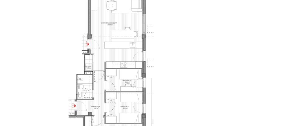 Piso 3 habitaciones de 94 m² en Cerdanyola del Vallès (08290)