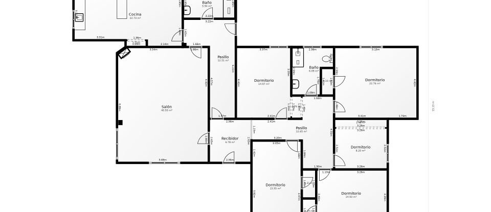 Casa 5 habitaciones de 224 m² en Siete Aguas (46392)