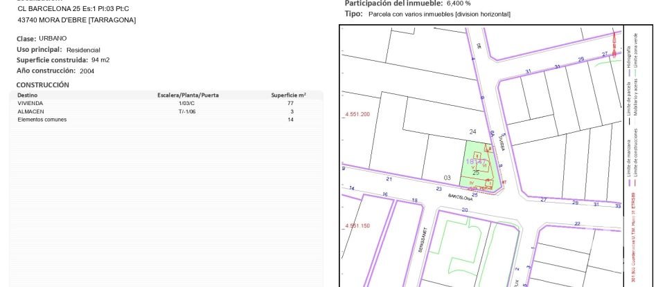 Piso 2 habitaciones de 70 m² en Móra d'Ebre (43740)