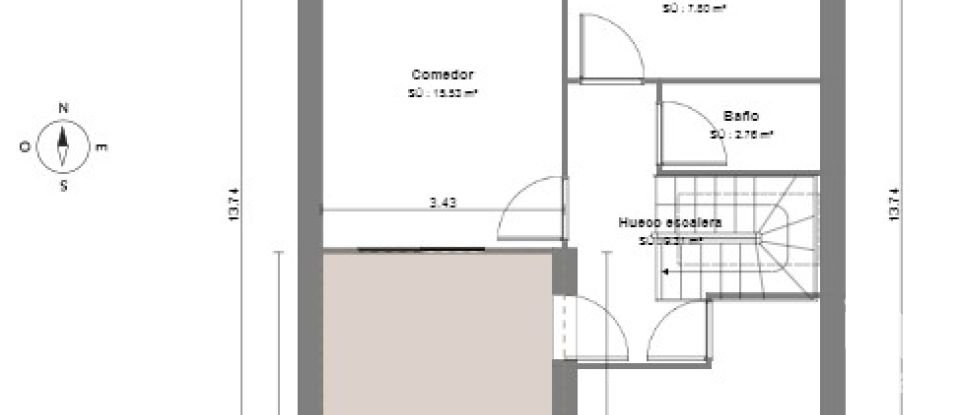 Casa 3 habitaciones de 116 m² en Pueblo Blanco (04117)
