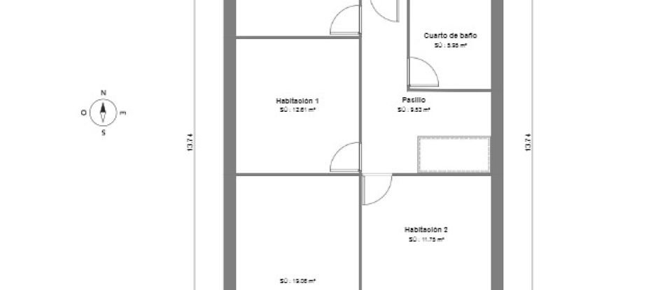 Casa 3 habitaciones de 116 m² en Pueblo Blanco (04117)