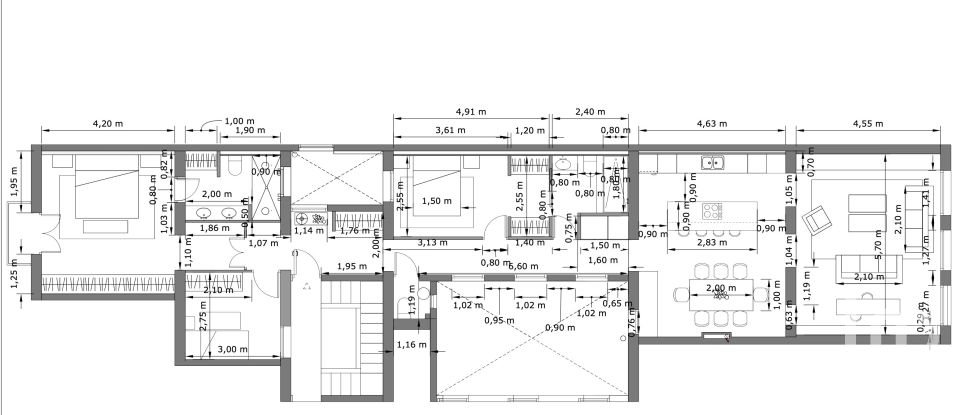 Piso 3 habitaciones de 162 m² en Barcelona (08009)