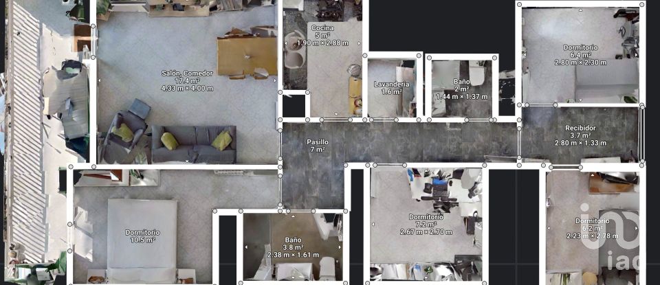 Piso 4 habitaciones de 111 m² en El Vendrell (43880)