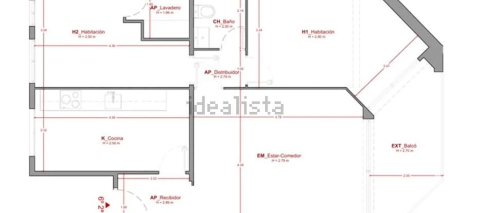 Apartment 2 bedrooms of 99 m² in Barcelona (08021)