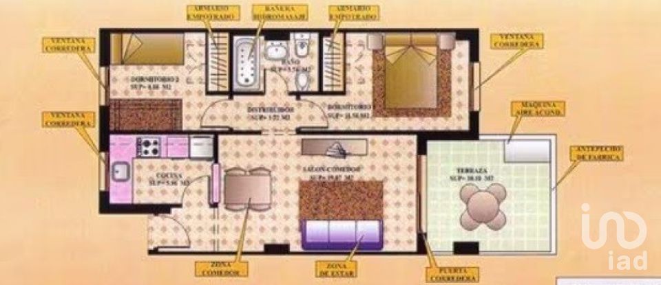 Piso 2 habitaciones de 51 m² en Oropesa/Oropesa del Mar (12594)