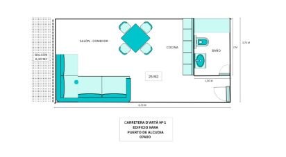 Studio 0 bedrooms of 44 m² in Alcúdia (07400)