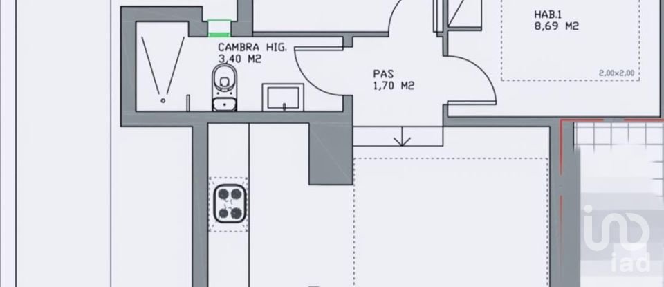Piso 2 habitaciones de 55 m² en L'Ametlla de Mar (43860)