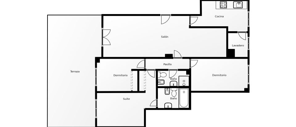 Apartment 3 bedrooms of 90 m² in Castelldefels (08860)