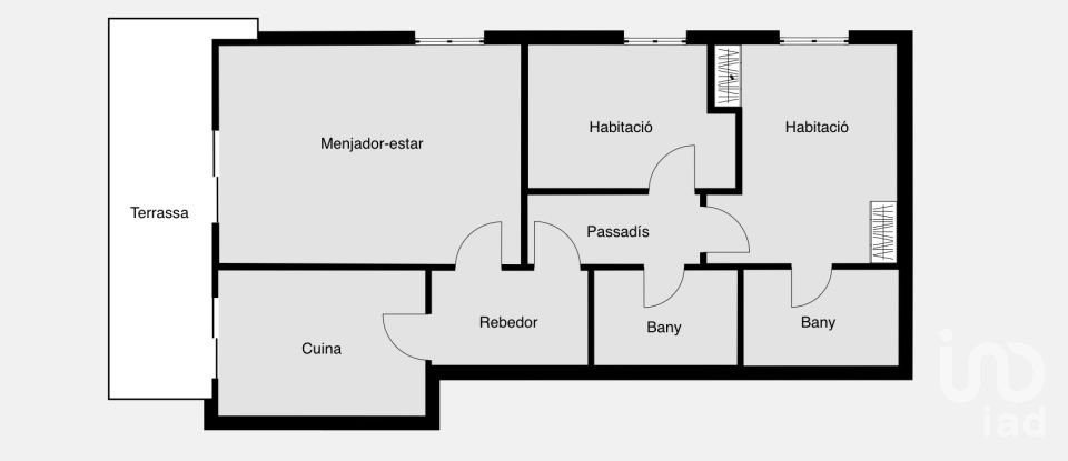 Àtic 2 habitacions de 75 m² a Granollers (08401)