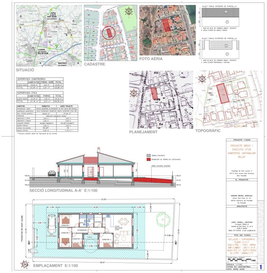 Casa 4 habitacions de 100 m² a Sant Jaume dels Domenys (43713)