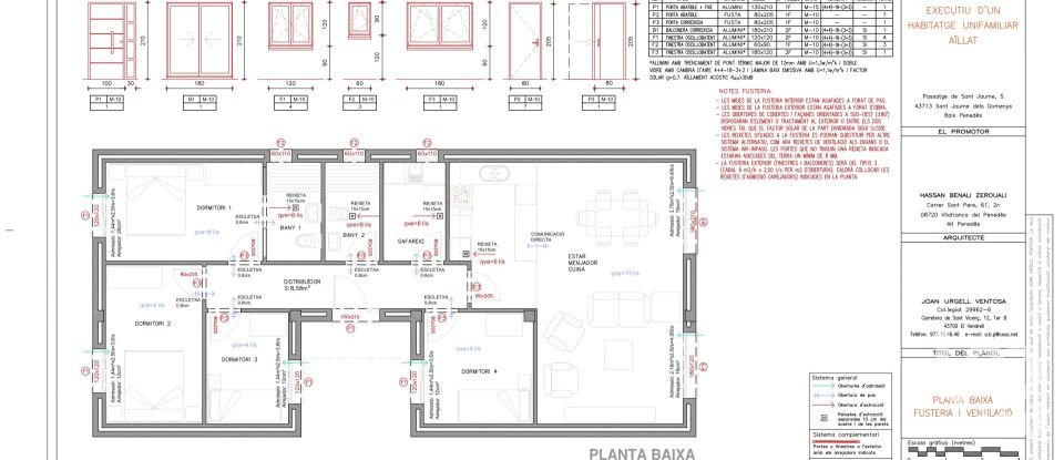 Casa 4 habitacions de 100 m² a Sant Jaume dels Domenys (43713)