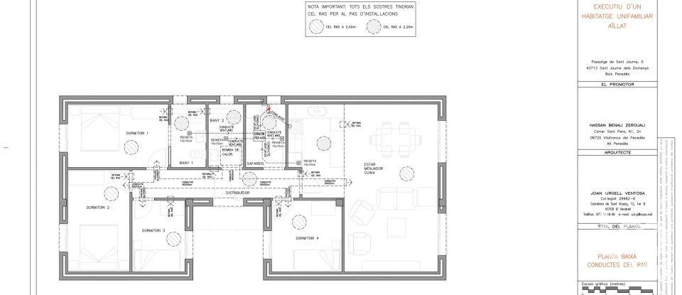 Casa 4 habitacions de 100 m² a Sant Jaume dels Domenys (43713)