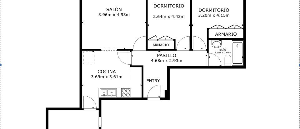 Piso 2 habitaciones de 74 m² en Ogíjares (18151)