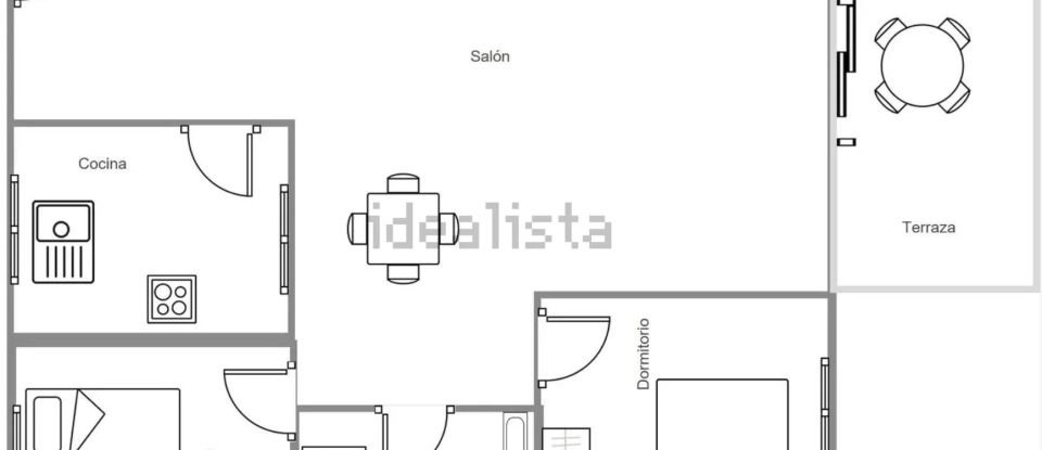 Pis 2 habitacions de 54 m² a Oropesa/Oropesa del Mar (12594)