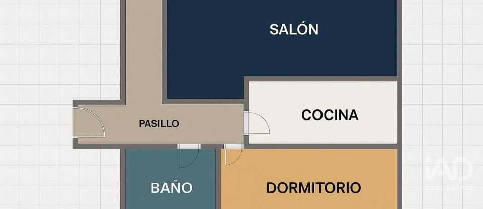 Piso 1 habitación de 54 m² en El Parador de Las Hortichuelas (04720)