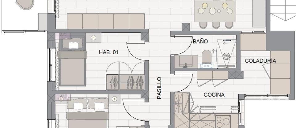 Pis 3 habitacions de 80 m² a Palma de Mallorca (07009)