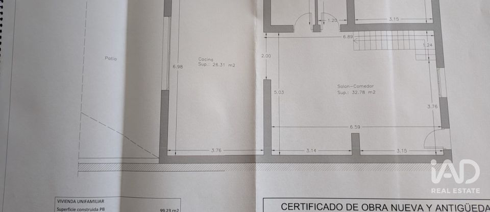 Casa rústica 4 habitacions de 163 m² a Hondón de los Frailes (03689)