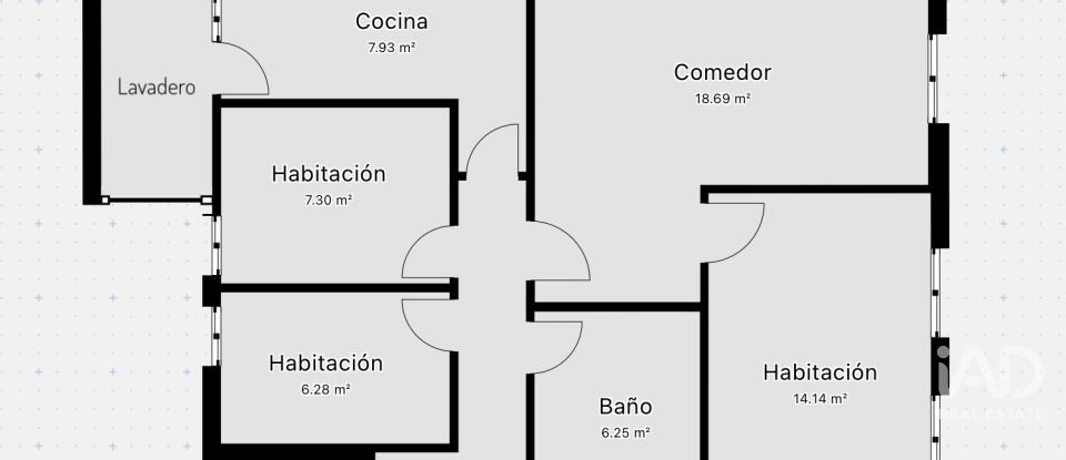Pis 3 habitacions de 70 m² a Igualada (08700)