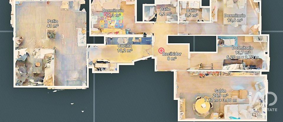 Piso 3 habitaciones de 130 m² en Alicante/Alacant (03005)