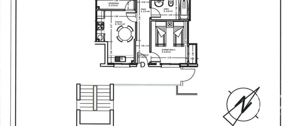 Piso 2 habitaciones de 100 m² en Pego (03780)