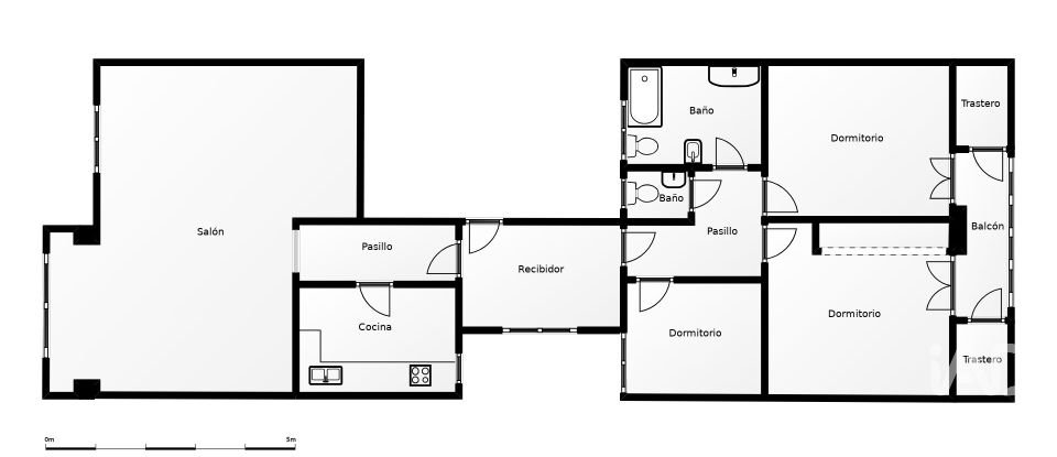 Piso 3 habitaciones de 112 m² en Barcelona (08021)