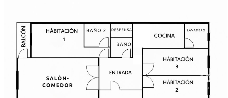 Piso 3 habitaciones de 90 m² en Abarán (30550)