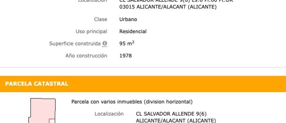 Piso 3 habitaciones de 95 m² en Alicante/Alacant (03015)