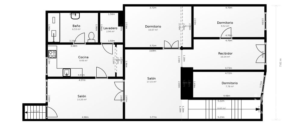 Casa de pueblo 5 habitaciones de 168 m² en Senyera (46669)