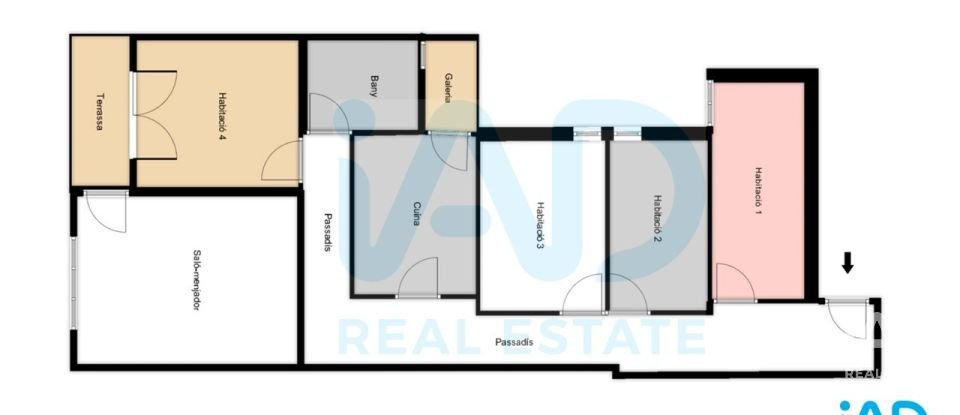Piso 4 habitaciones de 83 m² en Tarragona (43001)