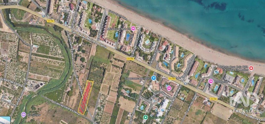 Land of 3,526 m² in Partida Deveses (03779)