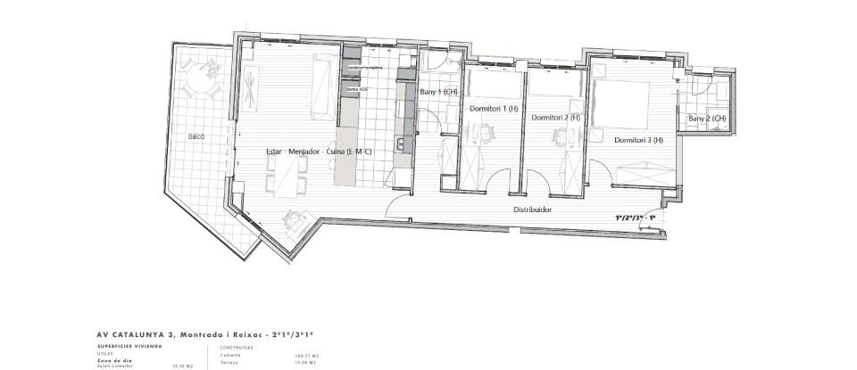 Apartment 3 bedrooms of 100 m² in Montcada i Reixac (08110)