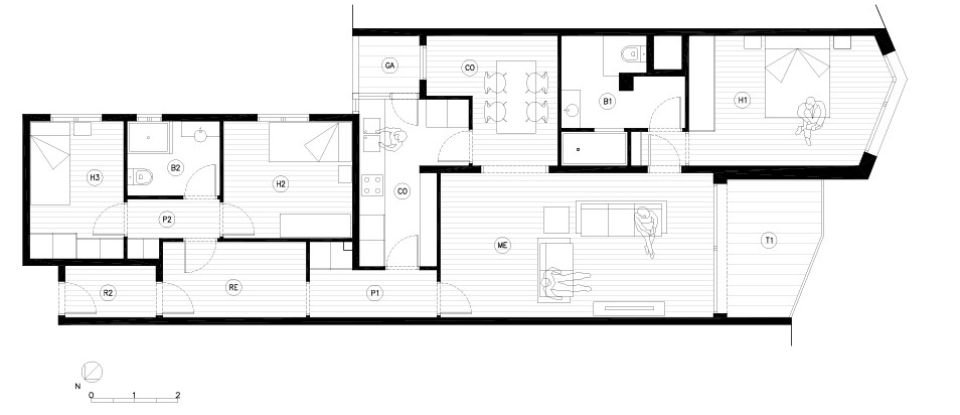 Appartement 3 chambres de 95 m² à Barcelona (08034)