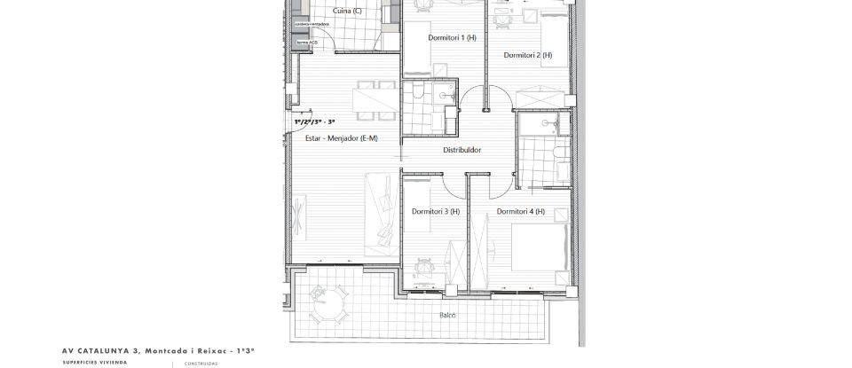 Piso 4 habitaciones de 105 m² en Montcada i Reixac (08110)