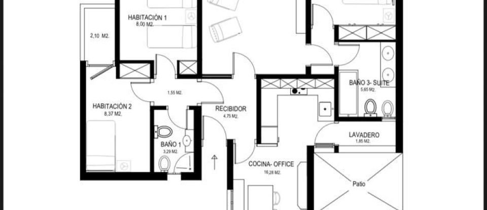 Penthouse 4 bedrooms of 140 m² in Sant Vicenç de Montalt (08394)