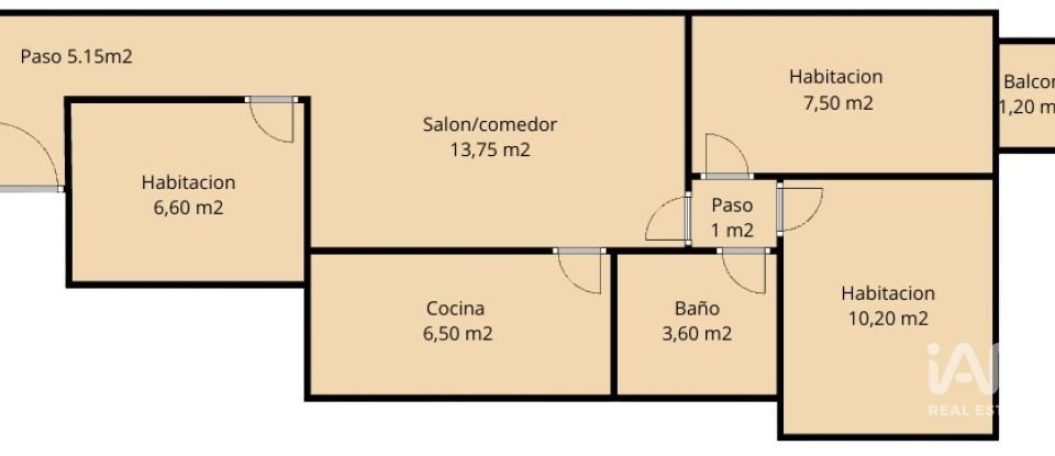 Pis 3 habitacions de 64 m² a Alicante/Alacant (03005)