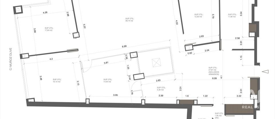 Oficinas de 182 m² en Sevilla (41001)